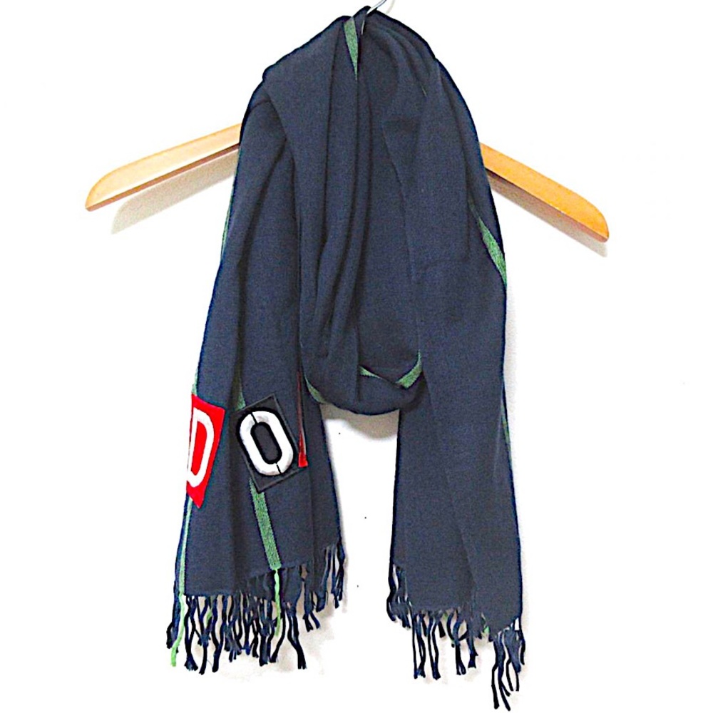 Authentic Christian Dior Rare Galliano Embroidered Logo Pashmina